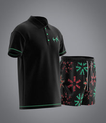 Ensemble Flowers Black Sponge